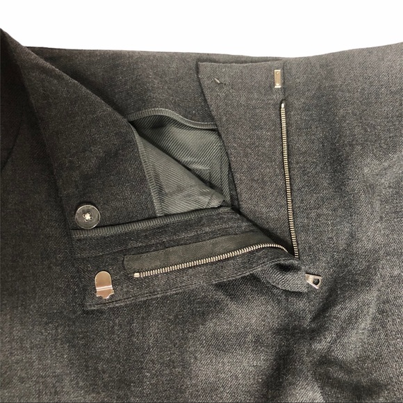 Vintage Jason Wu Moto Style Wool Zipper Trousers Gray 6 - Picture 7 of 16